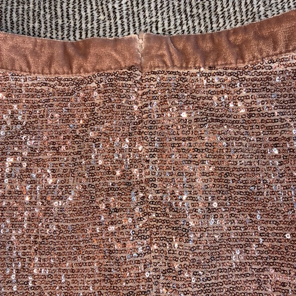 Free People Sparkling Sequin Mini Skirt - Rose Gold - Picture 5 of 9